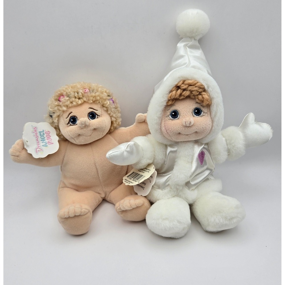 Dreamsicles 8" Angel Hugs Plush Peaches Sweetheart Vintage 90s Cherubs